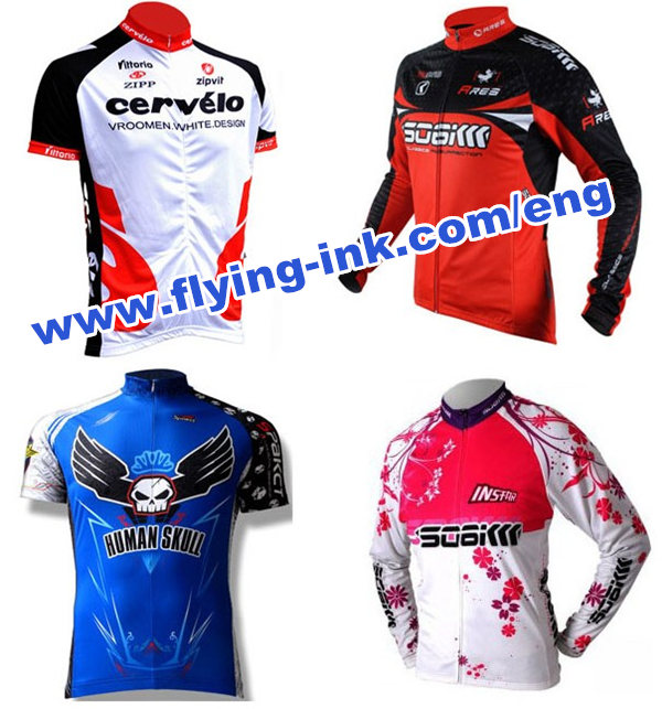 Thermal transfer printing dye sublimation ink for cycling jerseys
