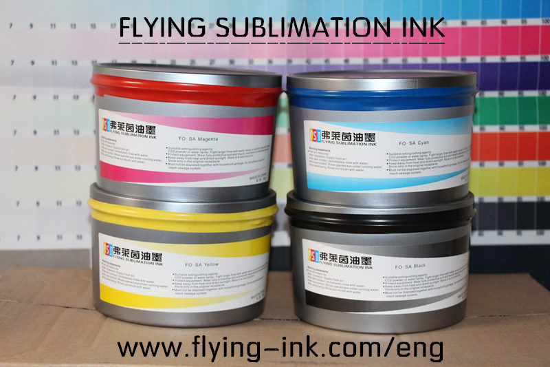 Offset printing type and sublimation ink type printing ink for Heidelberg presses