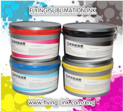 Over 90% heat transfer rate ! Sublimation printing ink for transfer printing machine