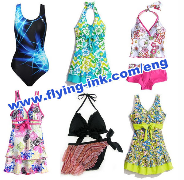 High heat transfer temperature sublimation offset ink for swimwear