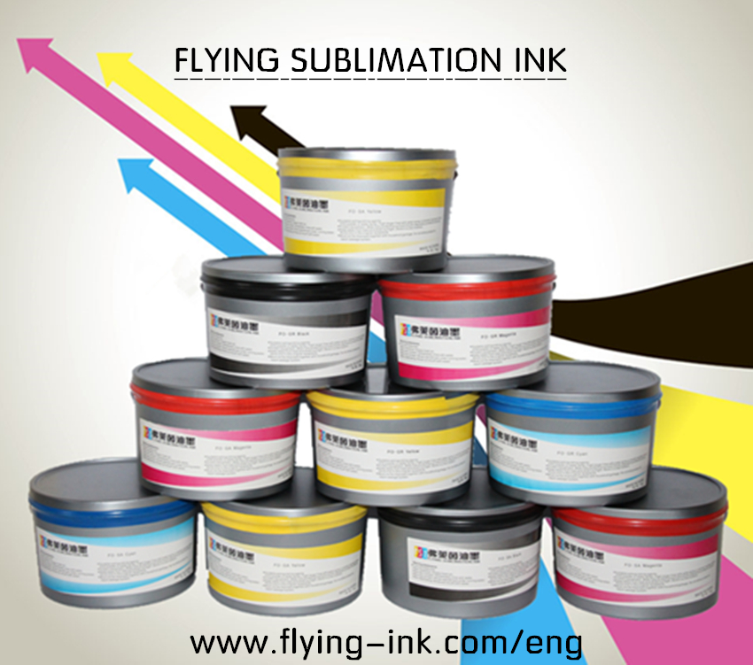 Sublimation transfer ink via offset printing