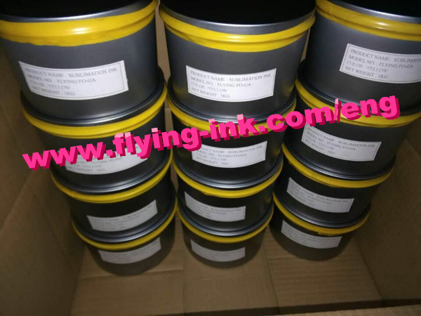 Yellow sublime litho printing transfer ink for offset press